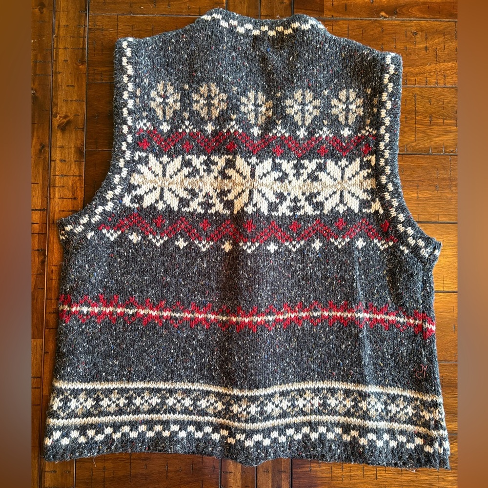 St. John's Bay Gray Wool Blend Chunky Knit - XL - Granola, Hippie, Natural - Picture 8 of 11